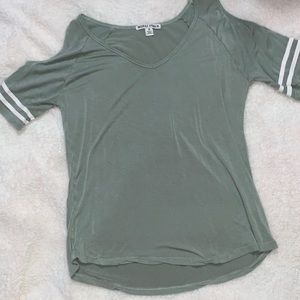 Cut off shoulder top